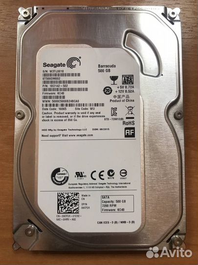Жесткий диск Seagate Barracuda 500gb ST500DM002