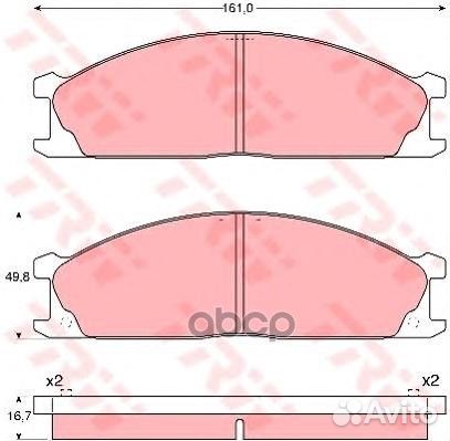 Колодки тормозные к-кт TRW GDB1017 TRW