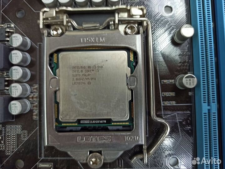 Материнская плата 1156 + i3-540