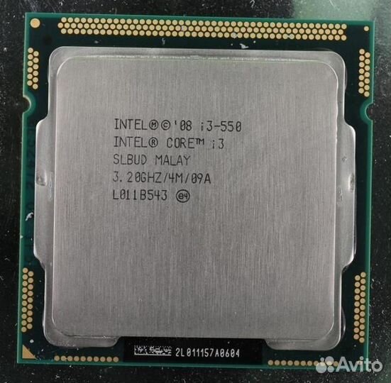 Процессор intel core i3-550