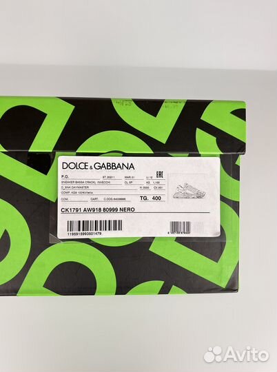 Кроссовки Dolce & Gabbana, унисекс, оригинал