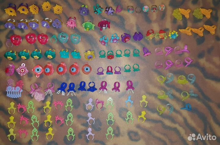 Киндер сюрприз кольца заколки браслеты