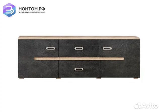 Тв-тумба Ким бетон графит / cонома