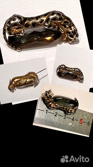 Броши, винтаж, Япония, Чехия