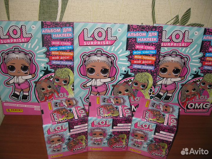Наклейки по коллекции Panini LOL surprise 4 O.M.G