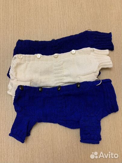 Вязанные комбинезон/свитер/жилет для собачки,щенка