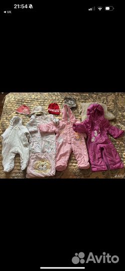 Пакет одежды на девочку размер 62/68/74/80