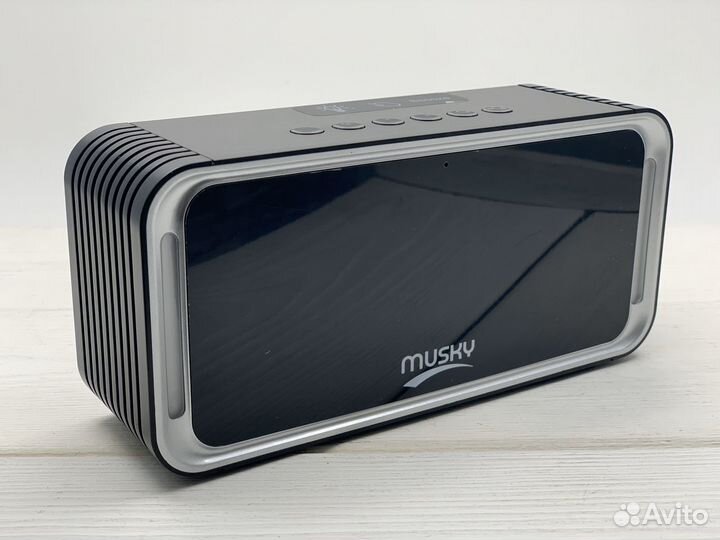 Блютуз колонка Musky DY-33 + часы, будильник