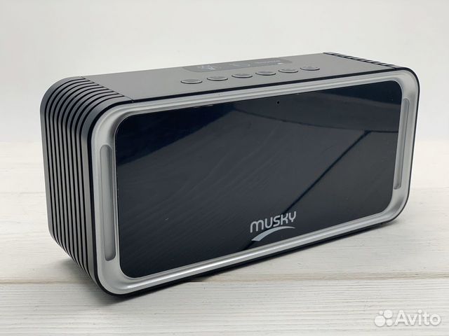 Блютуз колонка Musky DY-33 + часы, будильник