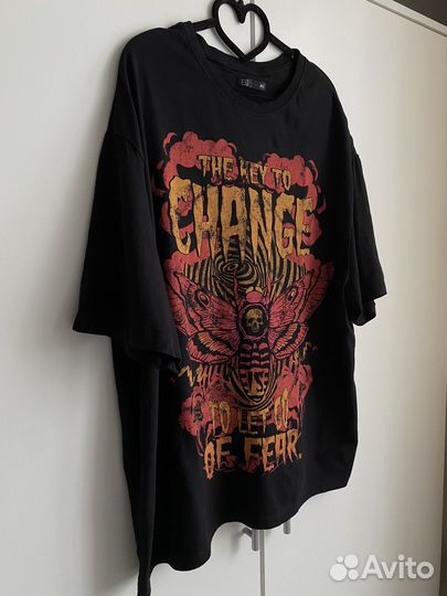 Футболка оверсайз с принтом