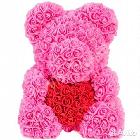 Мишки из фоамирановых роз