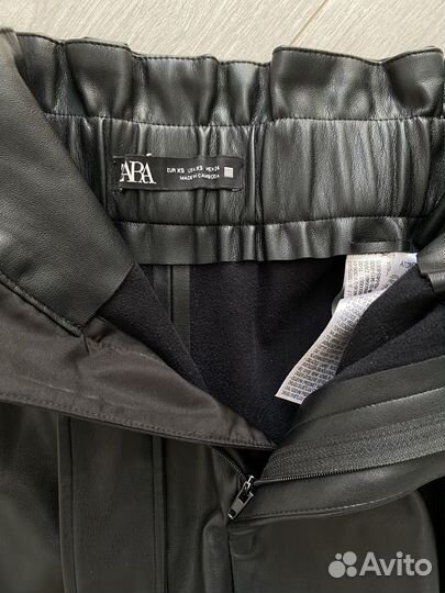 Шорты кожаные zara р-р XS