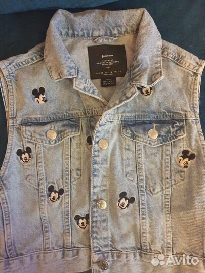 Джинсовый костюм для девочки (жилетка+ шорты)