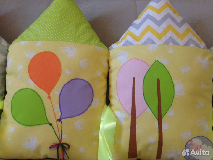 Подушки бортики для детской кроватки новые