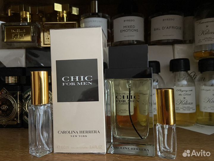 Оригинал Chic For Men Carolina Herrera делюсь 30мл
