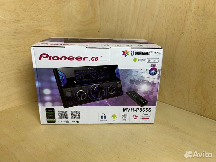 Магнитола Pioneer 2 DIN MVH Siri + Bluetooth 7 дюй