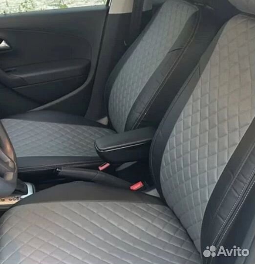 Чехлы LADA vesta автопилот серая середина ромб