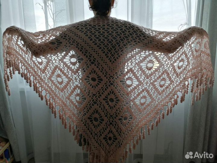 Шали и полонтины новые вяжем под заказ