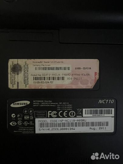 Нетбук samsung nc110