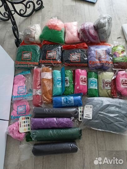 Шерсть для валяния пакетом