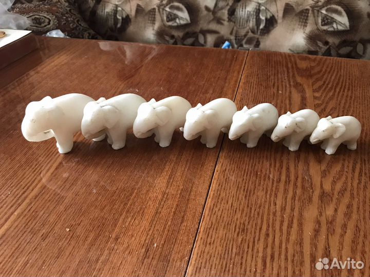 Статуэтки слоники 7 шт,оленёнок