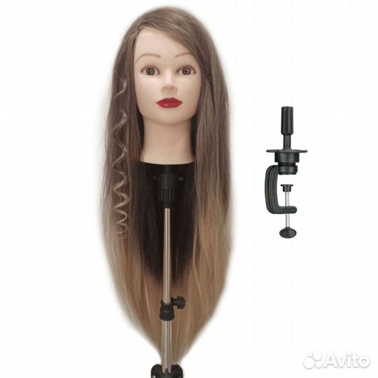 Манекен голова для причесок учебная болванка