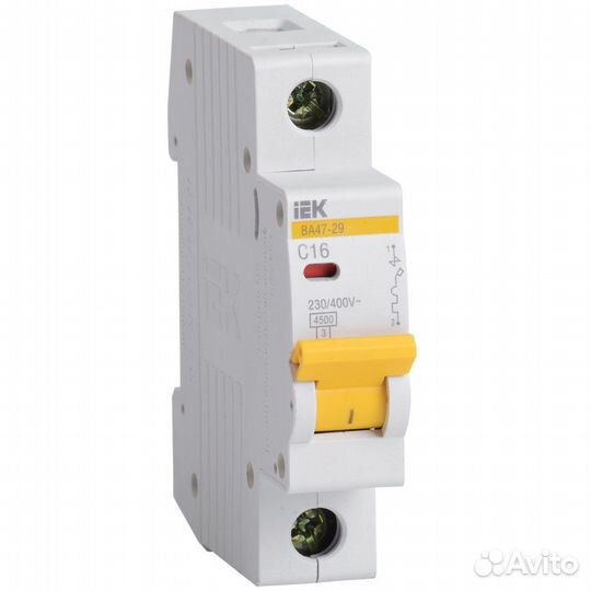 Автоматический выключатель однополюсный IEK ва47-2