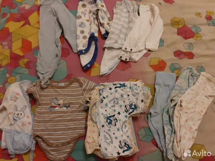 Детские вещи пакетом от 0-до 6 месяцев