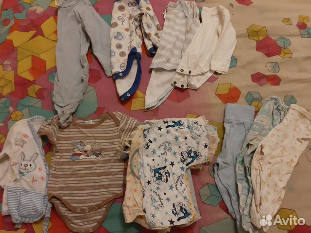 Детские вещи пакетом от 0-до 6 месяцев