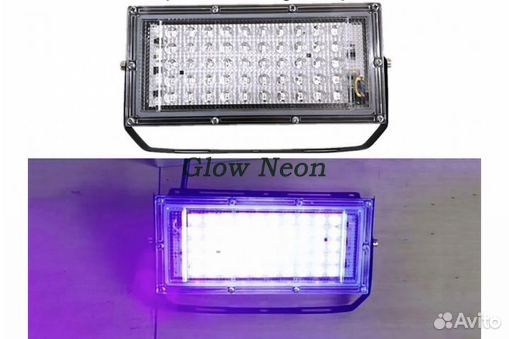 Прожектор ультрафиолетовый диодный LED 50вт UV 220