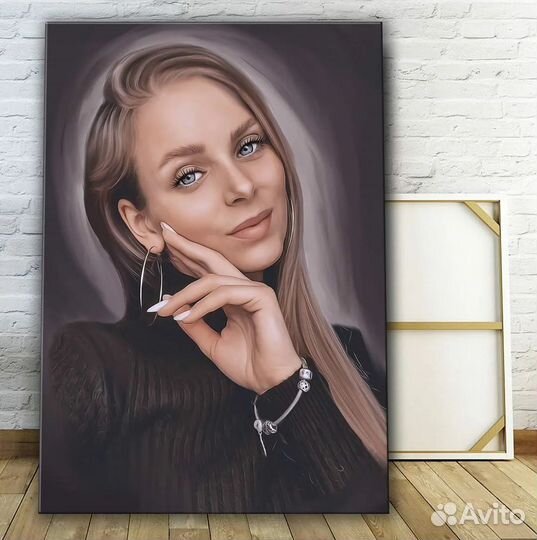 Портреты по фото на холсте в Волгограде