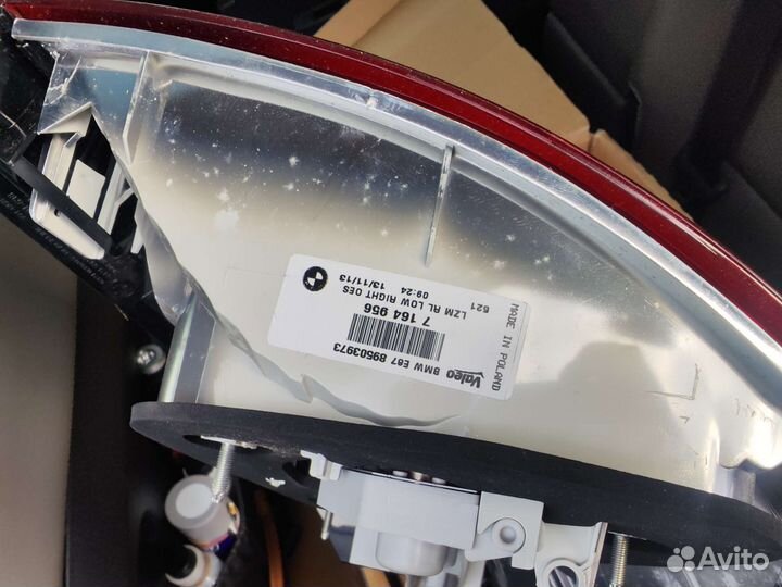 Фонарь bmw задний правый новый 63217181298