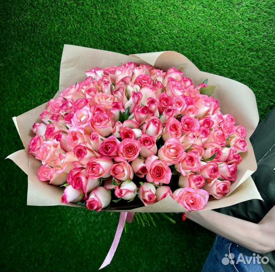 Букет из роз, 101 и более 51, 39, 25. Доставка