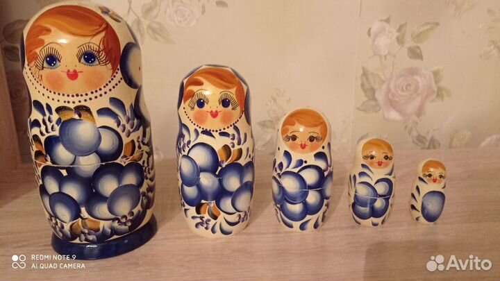 Матрешка деревянная 5в1