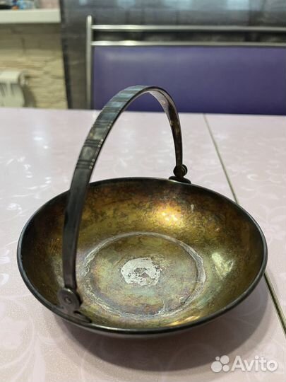 Конфетница мельхиор СССР