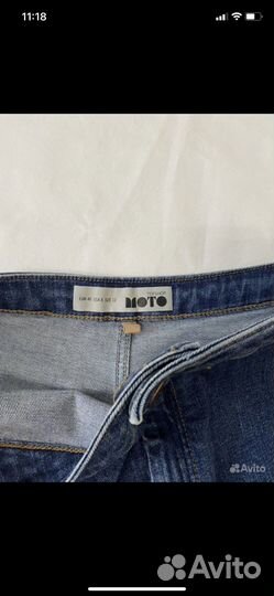 Шорты джинсовые Topshop и рубшка хлопок женская