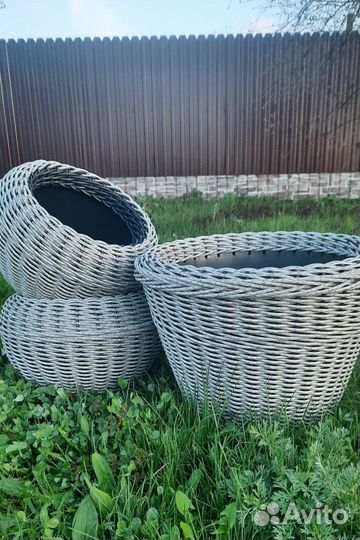 Кашпо из ротанга 40 литров