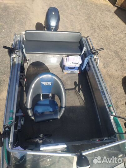 Беркут 430 (капот) + Yamaha F40 FETs + Прицеп