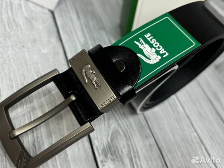 Ремень кожаный Lacoste мужской