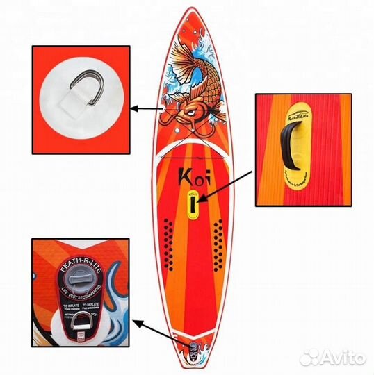 Доска Sup board (сап/саб борд) FunWater Koi