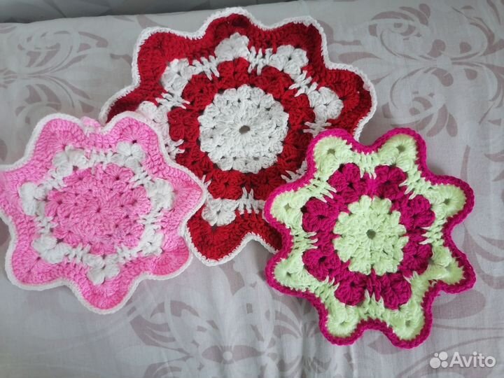 Подставки под горячее/прихватки незабудки