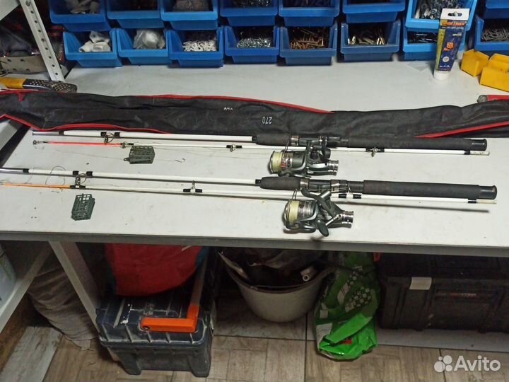 Удилище с катушкой с оснасткой