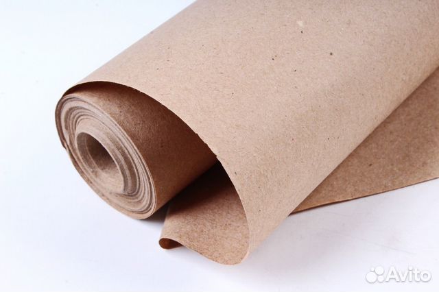 Бумага оберточная, мешочная, крафт. 84 см
