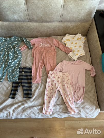 Вещи пакетом для девочек 74 80 (68 )