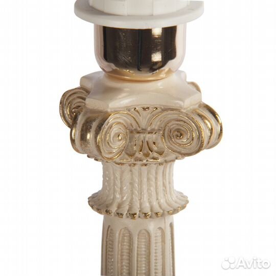 Настольная лампа Испанская Колонна Айвори Антиквай