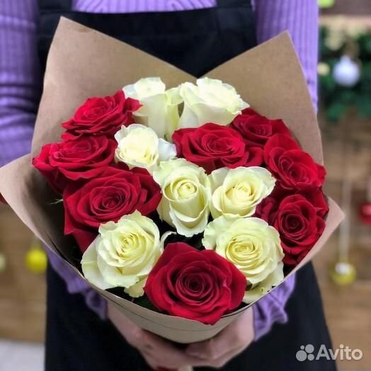 Букет из 15 роз Цветы Розы Владимир