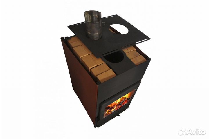Печь отопительная дровяная Варвара Уют
