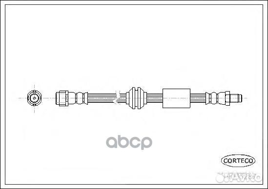 Шланг тормозной 19035287 Corteco