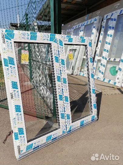 Окно пластиковое двустворчатое