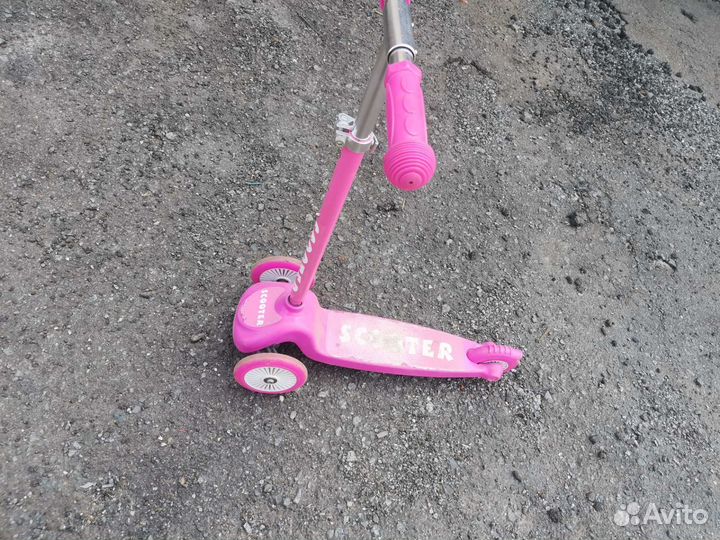 Самокат детский для девочки бу